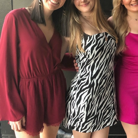 Burgundy Romper - Picture 5 of 5